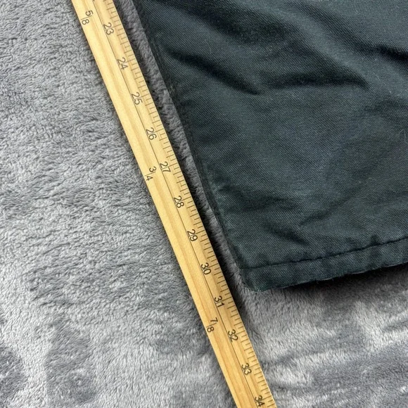 VTG Carhartt Bib Overalls Mens 52x31 Black Duble Knee Duck Quilt Lined USA RO2 - Picture 7 of 11